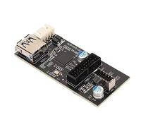 Septpenta USB3.2 Gen1 To 19Pin Type E Adapter Card, 5Gbps GENESYS GL3510 Master Control USB3.0 To 19Pin Expansion Card, Linux for Win 7 8 10 11, 19Pin Adapter Card