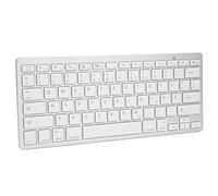 Septpenta Wireless Keyboard, Stable Connection Ultra Thin and Light Weight Portable Bluetooth 3.0 German Keyboard, Mute Button Quick Response Key for OS for Android for Windows