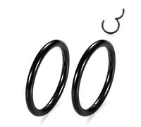 Septum Jewelry 14G 16G 18G 6-10mm Unique Front Facing CZ/Opal/Five-Pointed/Pyramid Shape Steel Seal Design 316L Surgical Steel Septum Piercing Jewelry Helix Tragus