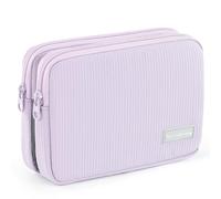 SEPWIK Travel Makeup Bag, Clear Waterproof PVC Cosmetic Bag, Detachable 2-in-1 Toiletry Organizer with 180° Wide Opening for Women, Work, Commuting & Travel Scandihome Series