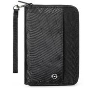 SEPWIK Travel Passport Wallet RFID Family Passport Holder with Hand Strap, Waterproof Travel Document Organizer for Credit Card, Boarding Pass, ID, Money, Flight Tickets OCE Gear Series Black