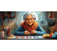 Sepwougg Large Diamond Art for Adults, 5D Diamond Painting Kit Elderly Work, DIY Full Drill Round Craft for Relaxation & Unique Home Decor, Perfect Sparkling Rhinestone Embroidery 80x110cm B442