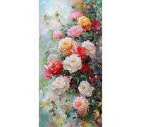 Sepwougg Large Diamond Art for Adults, 5D Diamond Painting Kit Peony Flower, DIY Full Drill Round Craft for Relaxation & Unique Home Decor, Perfect Sparkling Rhinestone Embroidery 70x90cm B555