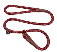 SEPXUFORE 3 FT Slip Lead Dog Leash, 1/2 inch Rope Dog Walking and Training Lead, No Pull Strong Nylon Leash Great for Medium and Large (red)