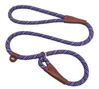 SEPXUFORE 3 FT Slip Lead Dog Leash, 1/2 inch Rope Dog Walking and Training Lead, No Pull Strong Nylon Leash Great for Medium and Large (Purple)