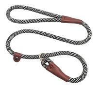 SEPXUFORE 3 FT Slip Lead Dog Leash, 1/2 inch Rope Dog Walking and Training Lead, No Pull Strong Nylon Leash Great for Medium and Large (Black)