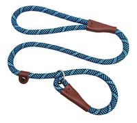 SEPXUFORE 3 FT Slip Lead Dog Leash, 1/2 inch Rope Dog Walking and Training Lead, No Pull Strong Nylon Leash Great for Medium and Large (Blue)