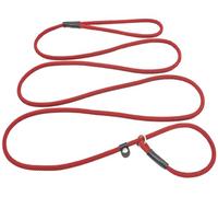 SEPXUFORE 8 FT Slip Lead Dog Leash, 1/3” Strong Rope Dog Leash, Adjustable No- Pull Small Lead for Puppy, Small and Medium Pets (red)