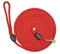 SEPXUFORE Long Dog Leash, 1/3" by 15/30/ 50 FT Strong Nylon Rope Training Leash, Check Cord Recall Dog Lead for Small and Medium Dogs