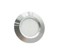 Sepzlly 12V 24V Campervan Recessed LED Mount Ceiling Lights 1PCS Dimmable 2.5W 3000K Warm White Spot Lights for T4 T5 Caravan Boat Yacht Motorhome Cabin Under Cabinet Kitchen Bathroom Silver CRI 92+