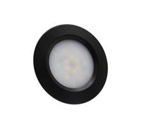 Sepzlly 12V 24V Campervan Spot Lights, 1PCS 2.5W LED Roof Downlight, Recessed Mount Ceiling Light, 3000K Warm White Dimmable Ultra-Slim Motorhome Light for Camper Caravan Boat Yacht Cabin (Black)