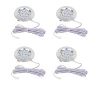 Sepzlly 12V LED Interior Spot Lights 3W Dimmable Recessed Mount Ceiling Light 6000K Cool White Roof Campervan Spotlights for T4 T5 Camper Caravan Boat Yacht Cabin Sailboat Motorhome Silver 4PCS