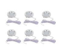 Sepzlly 12V LED Interior Spot Lights 3W Dimmable Recessed Mount Ceiling Light 6000K Cool White Roof Campervan Spotlights for T4 T5 Camper Caravan Boat Yacht Cabin Sailboat Motorhome Silver 6PCS