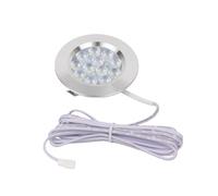 Sepzlly 12V LED Interior Spot Lights 3W Dimmable Recessed Mount Ceiling Light 6000K Cool White Roof Campervan Spotlights for T4 T5 Camper Caravan Boat Yacht Cabin Sailboat Motorhome Silver 1PCS