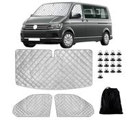 Sepzlly 3PCS Internal Thermal Blinds for VW T5 T6 (2003-2015) Van Thermal Windscreen Cover Motorhome Front Window Sunshade Screen Sun Protection Keep Warm Silver