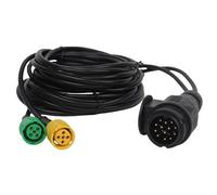 Sepzlly Trailer Cable Pre-Wired 13 Pin Plug and 2x 5-Pin Wiring Harness with Bayonet Connector 5M/16.4FT for Car Trailer Wiring Harness Rear Lights