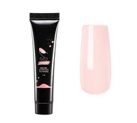 SEQ Poly Extension Gel Kit - 1 Neutral SUMMER BLUSH Color with Base & Top Coat, Easy & Quick Poly Gel for Durable Nail Extensions, Includes Trendy Art Gift Bag