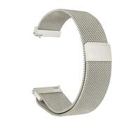 SEQLTWFC 20/22mm Magnetic Milanese Strap Compatible With Samsung Galaxy Watch 7 6 5 4 40 44mm Gear S3 Stainless Steel Band Compatible With Huawei 4 GT3 Bracelet(Starlight,20MM)