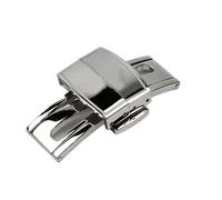 SEQLTWFC 316L Stainless Steel Folding Buckle Compatible With Patek Strap Compatible With Philippe Butterfly Clasp PP Deployment Button 18mm