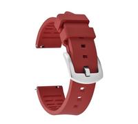 SEQLTWFC Classic Rubber Watch Strap 18/19/20/21/22/23/24mm Quick Release for Sports Watches Soft Fluoro FKM Rubber Band(FKM-Red 1,23mm)