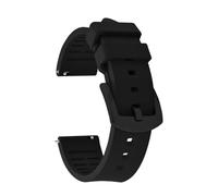SEQLTWFC Classic Rubber Watch Strap 18/19/20/21/22/23/24mm Quick Release for Sports Watches Soft Fluoro FKM Rubber Band(FKM-Black 2,23mm)