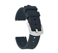 SEQLTWFC Classic Rubber Watch Strap 18/19/20/21/22/23/24mm Quick Release for Sports Watches Soft Fluoro FKM Rubber Band(FKM-Blue 1,23mm)