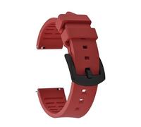 SEQLTWFC Classic Rubber Watch Strap 18/19/20/21/22/23/24mm Quick Release for Sports Watches Soft Fluoro FKM Rubber Band(FKM-Red 2,23mm)