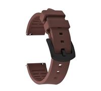 SEQLTWFC Classic Rubber Watch Strap 18/19/20/21/22/23/24mm Quick Release for Sports Watches Soft Fluoro FKM Rubber Band(FKM-Brown 2,23mm)