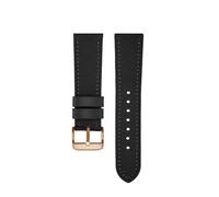 SEQLTWFC Compatible With Breitling Watchband Woven Nylon Cow Leather Watch Strap Rolex Tissot Folding Buckle Canvas Men's Wrist Band 20mm 22mm(Black RG pin,22mm)