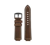 SEQLTWFC Compatible With Casio Dw-9052 Dw-9050 Dw-9051 Crazy Horse Genuine Leather Watch Strap Soft Watchband Stylish Man Bracelet 24-16mm(Dark brown-black)