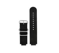 SEQLTWFC Compatible With Casio Genuine Leather Watchband DW5600 GM5600 GW-B5600 GM-W5610 Retro Cowhide Strap Men's Metal Ring Accessories(Black-steel buckle,For GW-B5600)