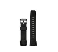 SEQLTWFC Compatible With Casio MTG-B3000B/BD Resin Silicone Watch Strap MTG B3000 Sports Series Watchband Men's Black TPU Bracelet Metal Ring(Black black B)