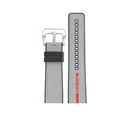 SEQLTWFC Compatible With Panerai SUBMERSIBLE Band Luna Rossa PAM1466 PAM1391 PAM1565 Bracelet Rubber Strap 22MM 26mm Men's 24mm Watch Band Waterproof(Grey-silver,24mm-width)