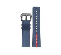 SEQLTWFC Compatible With Panerai SUBMERSIBLE Band Luna Rossa PAM1466 PAM1391 PAM1565 Bracelet Rubber Strap 22MM 26mm Men's 24mm Watch Band Waterproof(Blue -black,22mm-width)