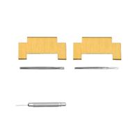 SEQLTWFC Compatible With Tissot PRX Super Player T137410 T137407 Watch Strap Men's 27X12mm And Women's 24x11mm Precision Steel Strap Watch Section(Golden two section,Men 27X12mm)