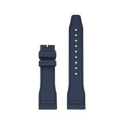 SEQLTWFC Fluororubber Watch Strap Compatible With MIDO MULTIforT TV Model M049.526. Watchband 22mm Straight Joint Men's Watch Bracelet(Dark Blue-Nobuckle)