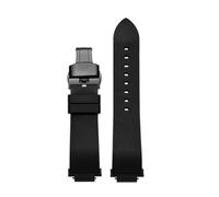 SEQLTWFC GBA-800 FKM Fluororubber Watchband Compatible With CASIO GBD-800 GMD-800 GMA-800 GA-800 Men Sport Silicone Rubber Watch Strap Wrist Bracelet(Black black)