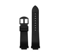 SEQLTWFC GBA-800 FKM Fluororubber Watchband Compatible With CASIO GBD-800 GMD-800 GMA-800 GA-800 Men Sport Silicone Rubber Watch Strap Wrist Bracelet(Black black pin)
