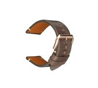 SEQLTWFC Genuine Leather Watch Band 18mm 20 mm 22mm 24mm Watchband Compatible With Garmin Huawei Samsung Galaxy Man Women Quick Release Watch Strap(Grey RG Buckle,23mm)