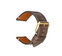SEQLTWFC Genuine Leather Watch Band 18mm 20 mm 22mm 24mm Watchband Compatible With Garmin Huawei Samsung Galaxy Man Women Quick Release Watch Strap(Grey G Buckle,18mm)