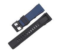SEQLTWFC Resin Rubber Strap Suitable Compatible With Casio GA2000 Prg-600 Prg-650 PRW-6600 Sports Waterproof Wristband Bracelet Watchband Accessories(Dark Blue,Prg-600)