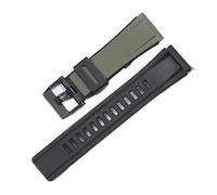 SEQLTWFC Resin Rubber Strap Suitable Compatible With Casio GA2000 Prg-600 Prg-650 PRW-6600 Sports Waterproof Wristband Bracelet Watchband Accessories(Amry Green,GA2000)