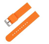 SEQLTWFC Silicone Watch Band Wrist Bracelet Quick Release Rubber Watch Strap 18mm 20mm 22mm 24mm Strap Watch Replacement Watchband(Orange,24mm)