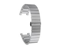 SEQLTWFC Solid steel watchbands Compatible With Gucci double G Series YA1332 1333 1335 men's and women's notch steel metal GC watch strap accessories(Silver,22-14mm width)