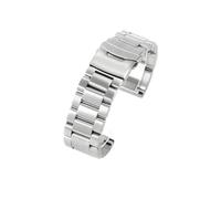 SEQLTWFC Stainless Steel Watch Band Compatible With Panerai Diesel Luminox Waterproof Sweat-Proof Wear Comfortable Men's Watch Strap 22 24 26mm(Steel,22mm)