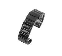 SEQLTWFC Stainless Steel Watch Band Compatible With Panerai Diesel Luminox Waterproof Sweat-Proof Wear Comfortable Men's Watch Strap 22 24 26mm(Noir,26mm)