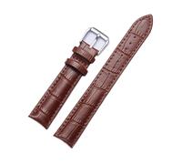 SEQLTWFC Universal Replacement Leather Watch Strap Leather Watchband for Men Women 12mm 14mm 16mm 18mm 19mm 20mm 21mm 22mm Watch Band(Brown,19mm)