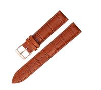 SEQLTWFC Universal Replacement Leather Watch Strap Leather Watchband for Men Women 12mm 14mm 16mm 18mm 19mm 20mm 21mm 22mm Watch Band(Light brown Rosegold,16mm)