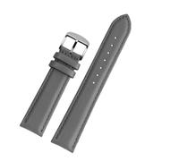 SEQLTWFC White Pink Blue Black Cowhide Watch Strap Compatible With VERSACE VBQ050017 VBP040017 Watchband 14mm 16mm 18mm 20mm With Women's Watch Belt(Grey-Silver,16mm)