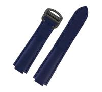 SEQLTWFC Woven Nylon Watch Strap Compatible With Cartier Blue Ballon Series Black Knight WSBB0015 Canvas Watch Band Convex Interface Bracelet 11 12mm(Blue-Black,16-8mm)